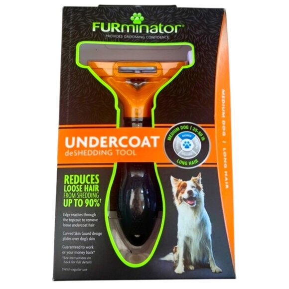 FURminator Undercoat deShedding Tool for Medium Dogs with Long Hair - Picture 1 of 1